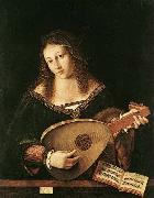 BARTOLOMEO VENETO Woman Playing a Lu china oil painting reproduction